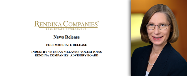 Industry Veteran Melayne Yocum Joins Rendina’s Advisory Board Melayne Yocum Joins Advisory Board