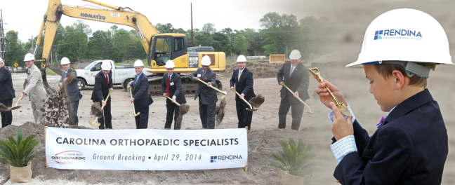 Rendina and Carolina Orthopaedic Specialists Break Ground on New Surgery Center Murrells-Inlet-Ground-Break