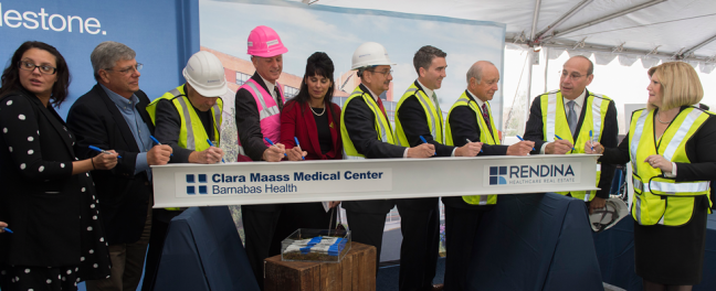 Clara Maass Medical Center Celebrates With Beam Signing Ceremony Clara Maass Beam Signing