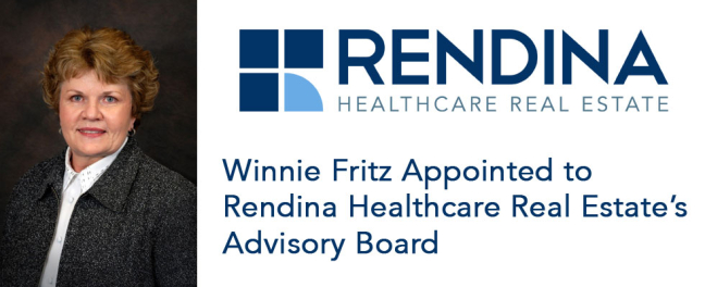 Winnie Fritz Appointed to Rendina Healthcare Real Estate’s Advisory Board Winnie Fritz Advisory Board