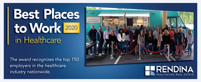 Rendina Named Modern Healthcare Best Place to Work for Second Straight Year RendinaHRE  Modern Healthcare BPTWH 2020 Banner Website 1