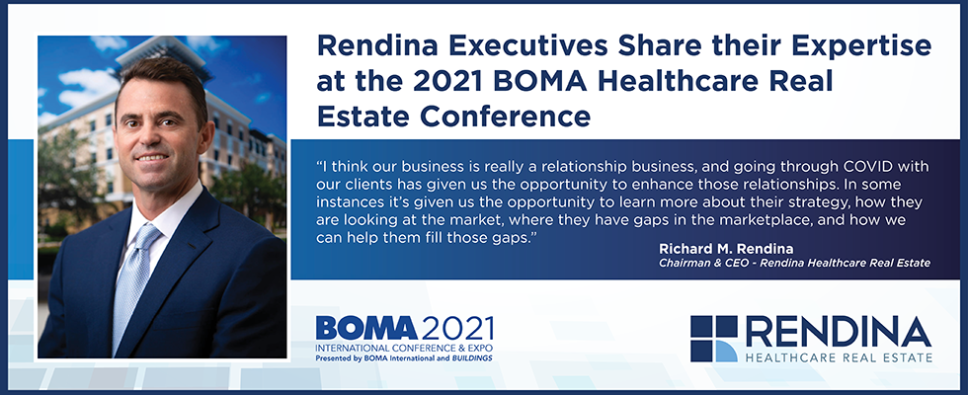 Rendina Executives Share their Expertise at the 2021 BOMA Healthcare Real Estate Conference BOMA 2021 Panel Website Header   5.24.22 Website
