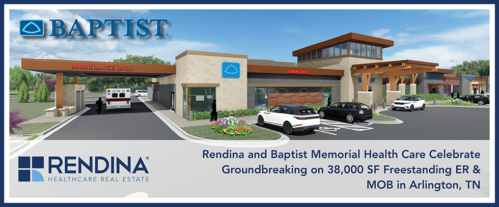 Rendina and Baptist Memorial Health Care Celebrate Groundbreaking on 38,000 SF Freestanding ER & MOB in Arlington, TN