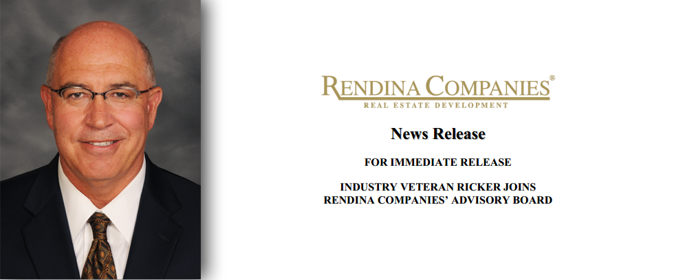 Industry Veteran David Ricker Joins Rendina’s Advisory Board